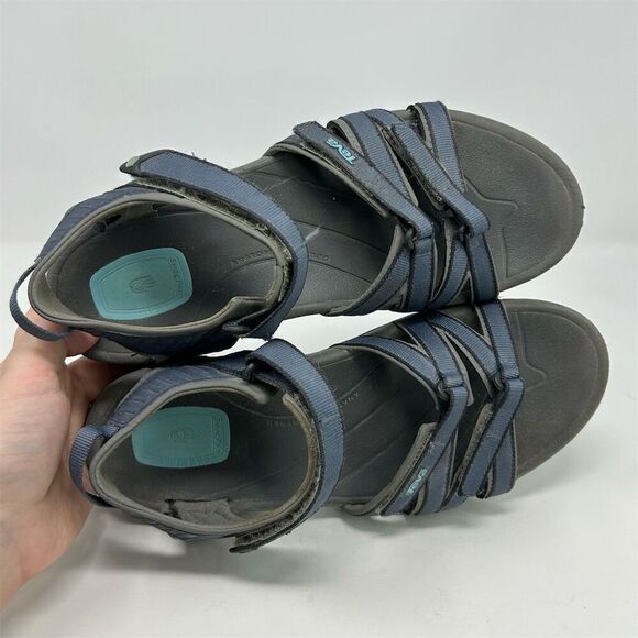 Teva Women's Tirra Blue Sporty Strappy Sandals Size 10** Slingback Adjustable - Picture 11 of 14